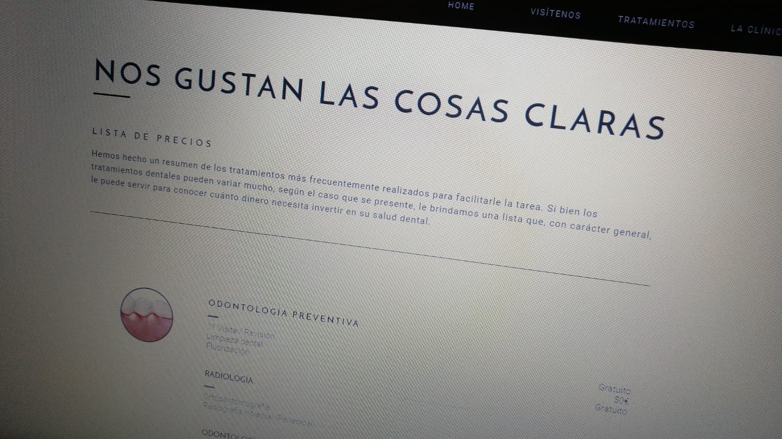 Nos gustan las cosas claras