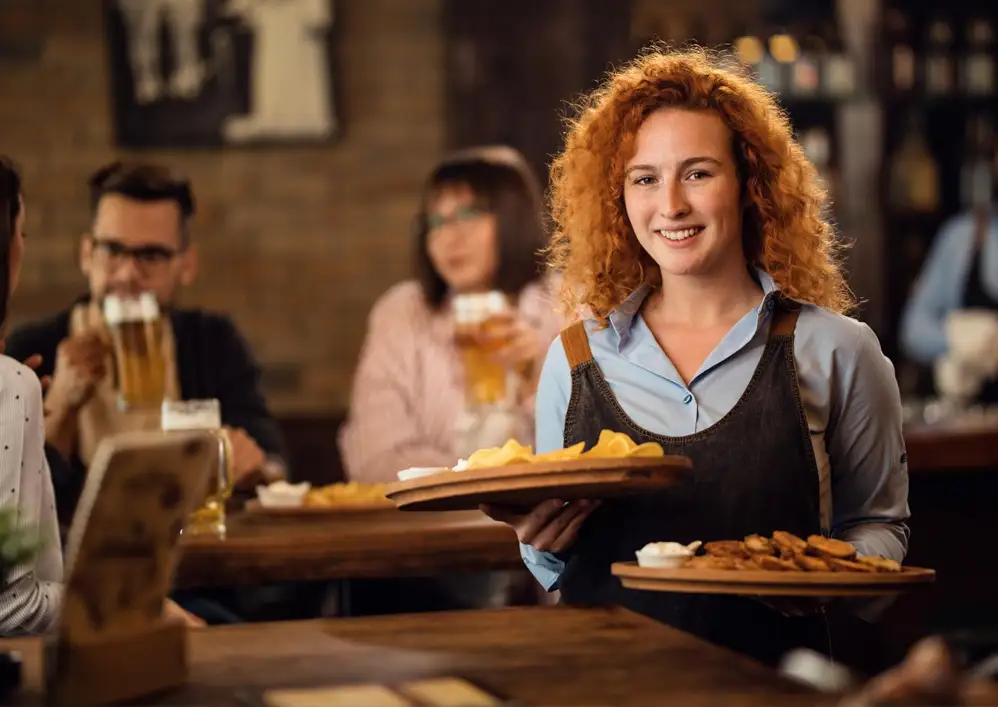 Sonrisa Radiante en el restaurante